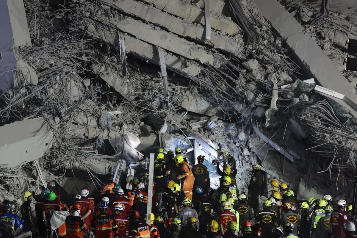 曼谷受緬甸地震波及 市府將先檢查700多件建物受損